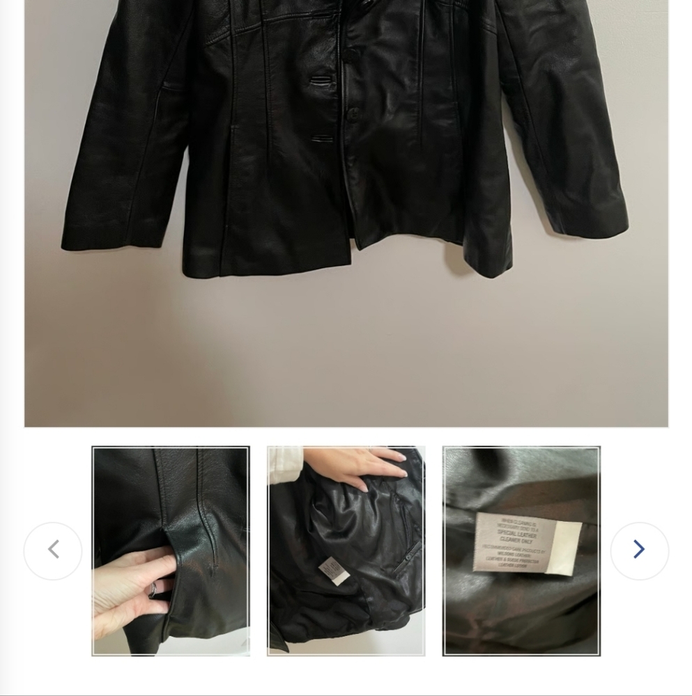 Covington Classic Black Leather Jacket